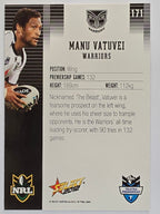 NRL 2012 Champions Base Card #171 Manu Vatuvei New Zealand Warriors