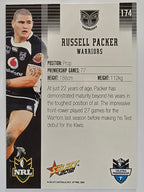 NRL 2012 Champions Base Card #174 Russell Packer New Zealand Warriors