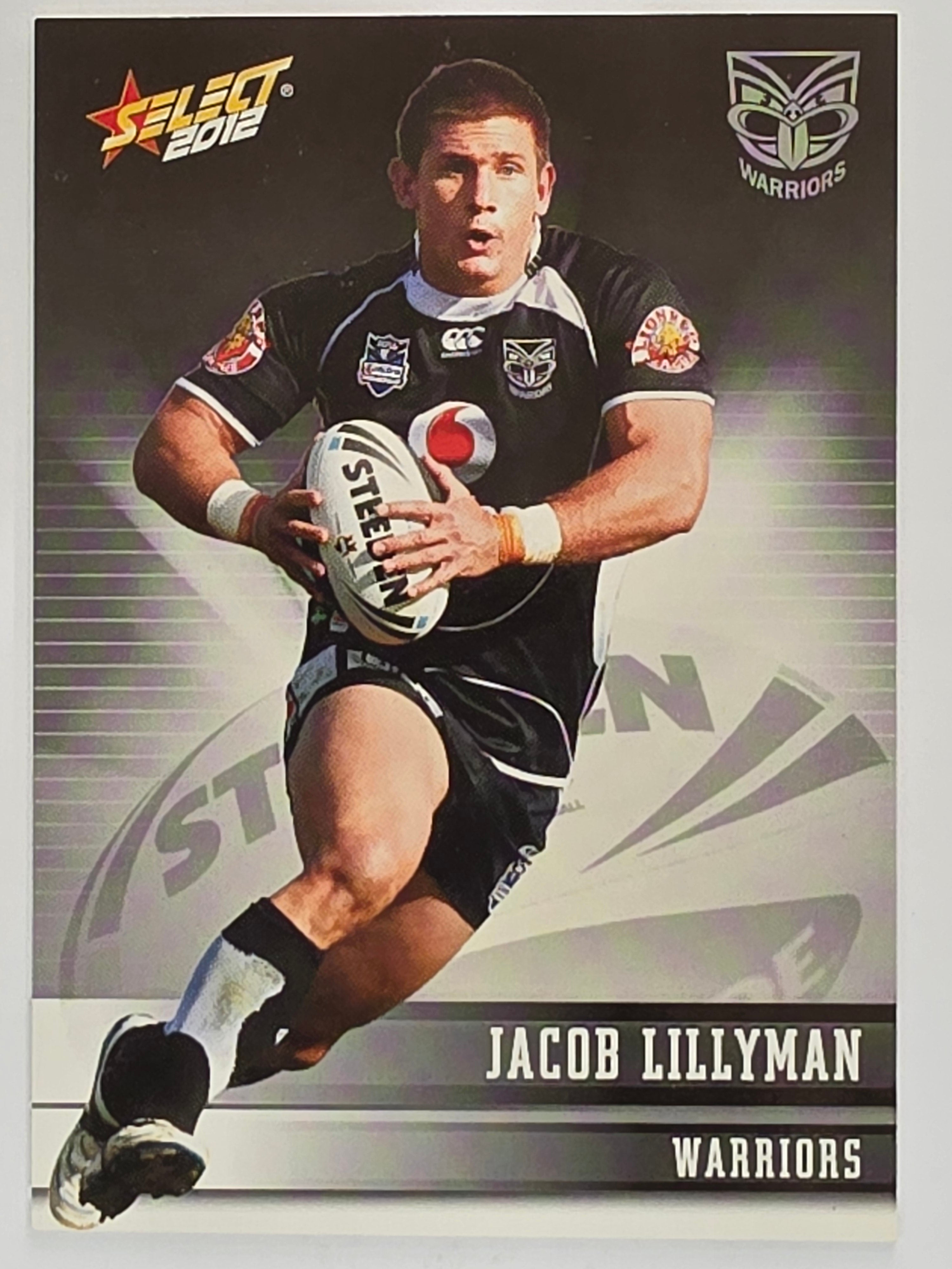 NRL 2012 Champions Base Card #175 Jacob Lillyman New Zealand Warriors