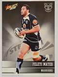 NRL 2012 Champions Base Card #176 Feleti Mateo New Zealand Warriors