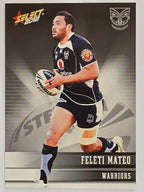 NRL 2012 Champions Base Card #176 Feleti Mateo New Zealand Warriors