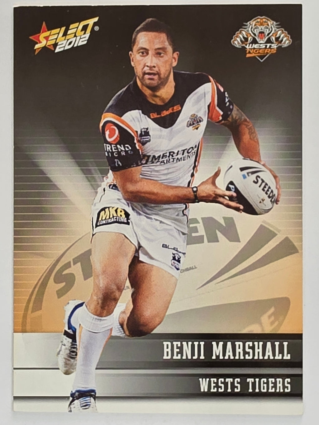 NRL 2012 Champions Base Card #183 Benji Marshall Wests Tigers