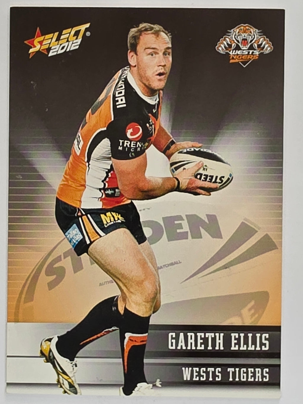 NRL 2012 Champions Base Card #186 Gareth Ellis Wests Tigers