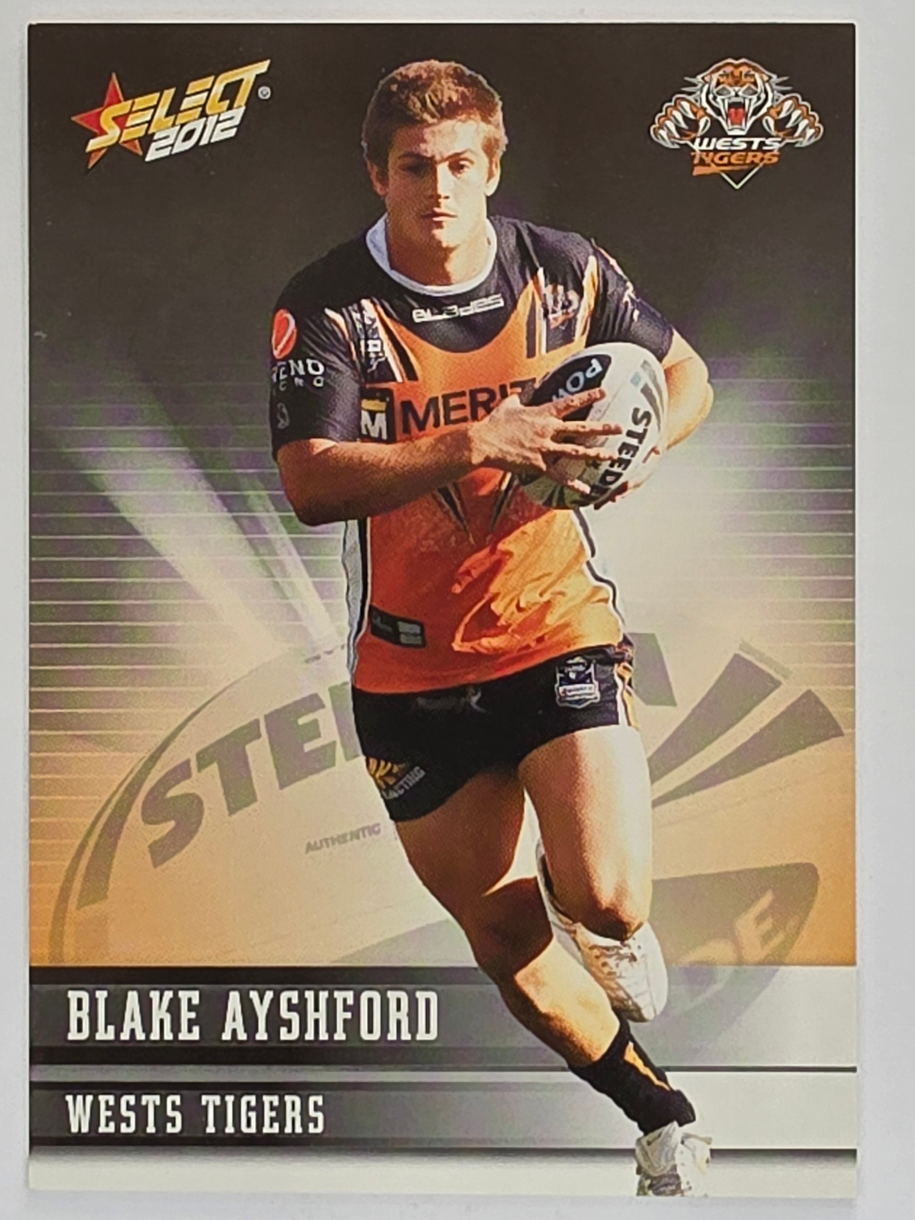 NRL 2012 Champions Base Card #187 Blake Ayshford Wests Tigers