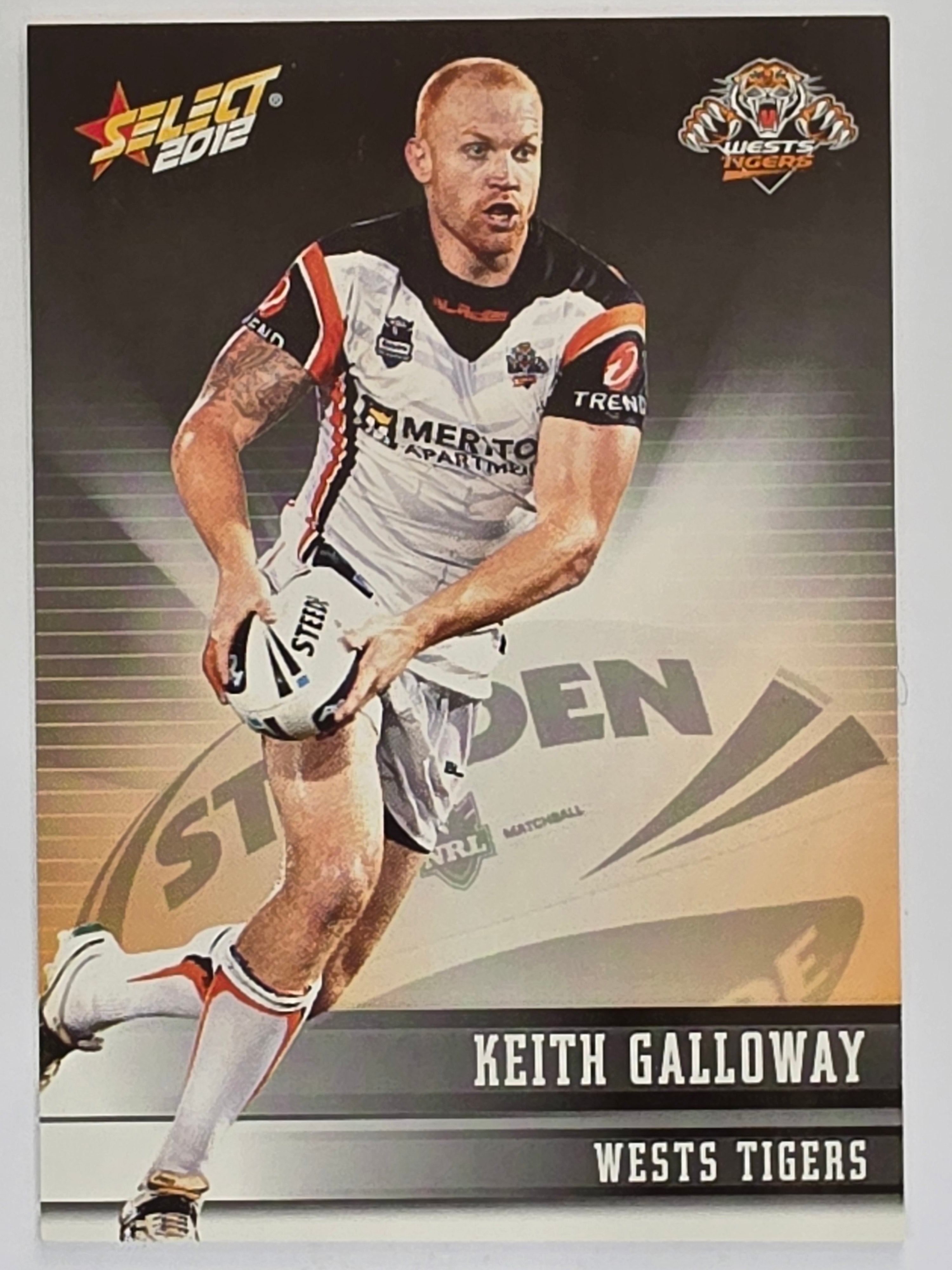 NRL 2012 Champions Base Card #188 Keith Galloway Wests Tigers