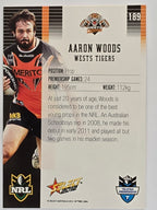 NRL 2012 Champions Base Card #189 Aaron Woods Wests Tigers
