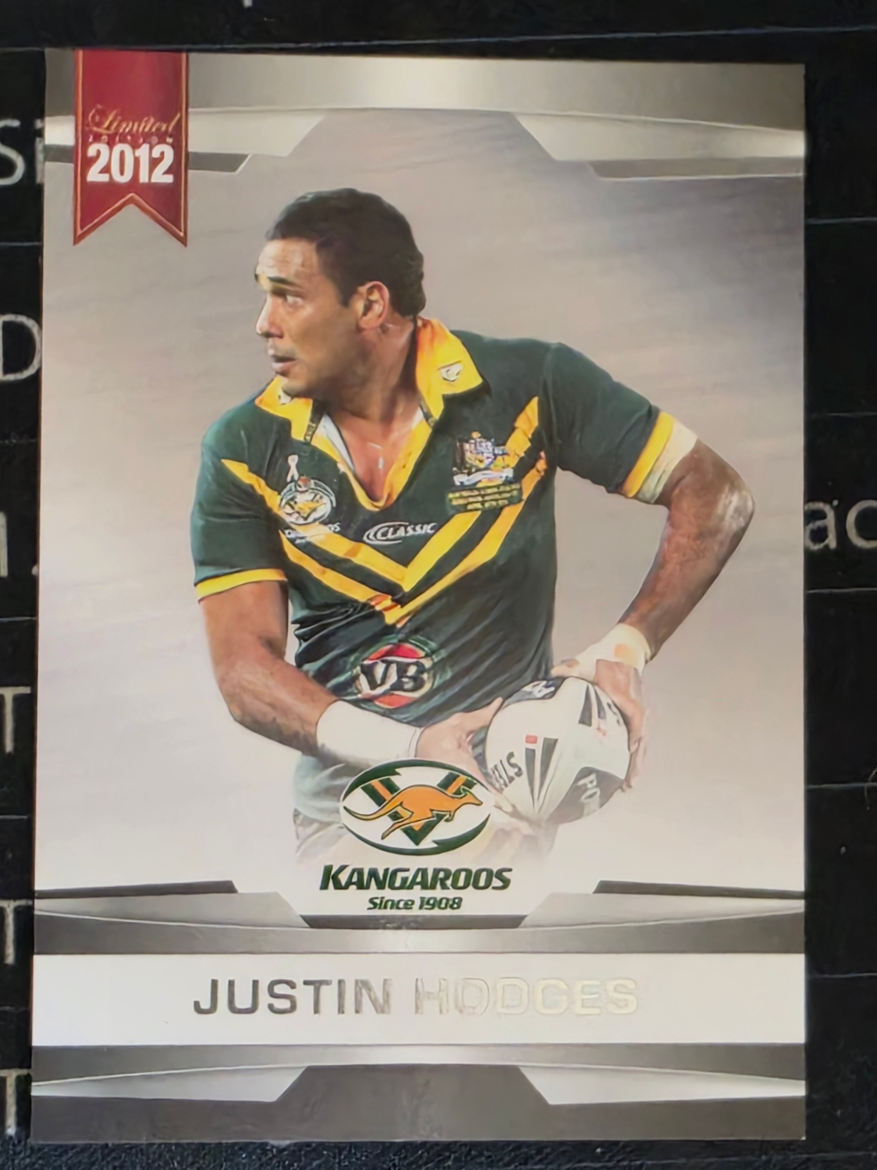 NRL 2012 Limited Edition Base Card #5 Justin Hodges Australia