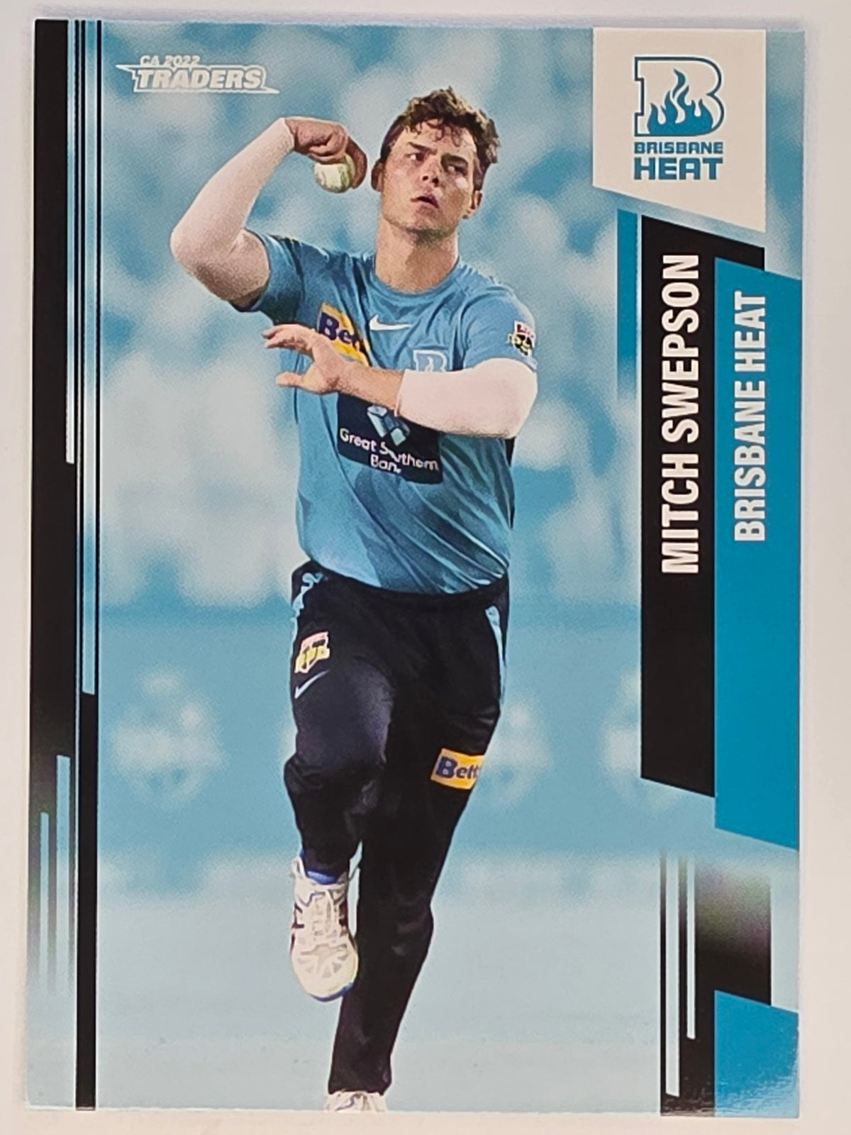 2022-23 Cricket Traders | #076 Mitch Swepson | Brisbane Heat BBL