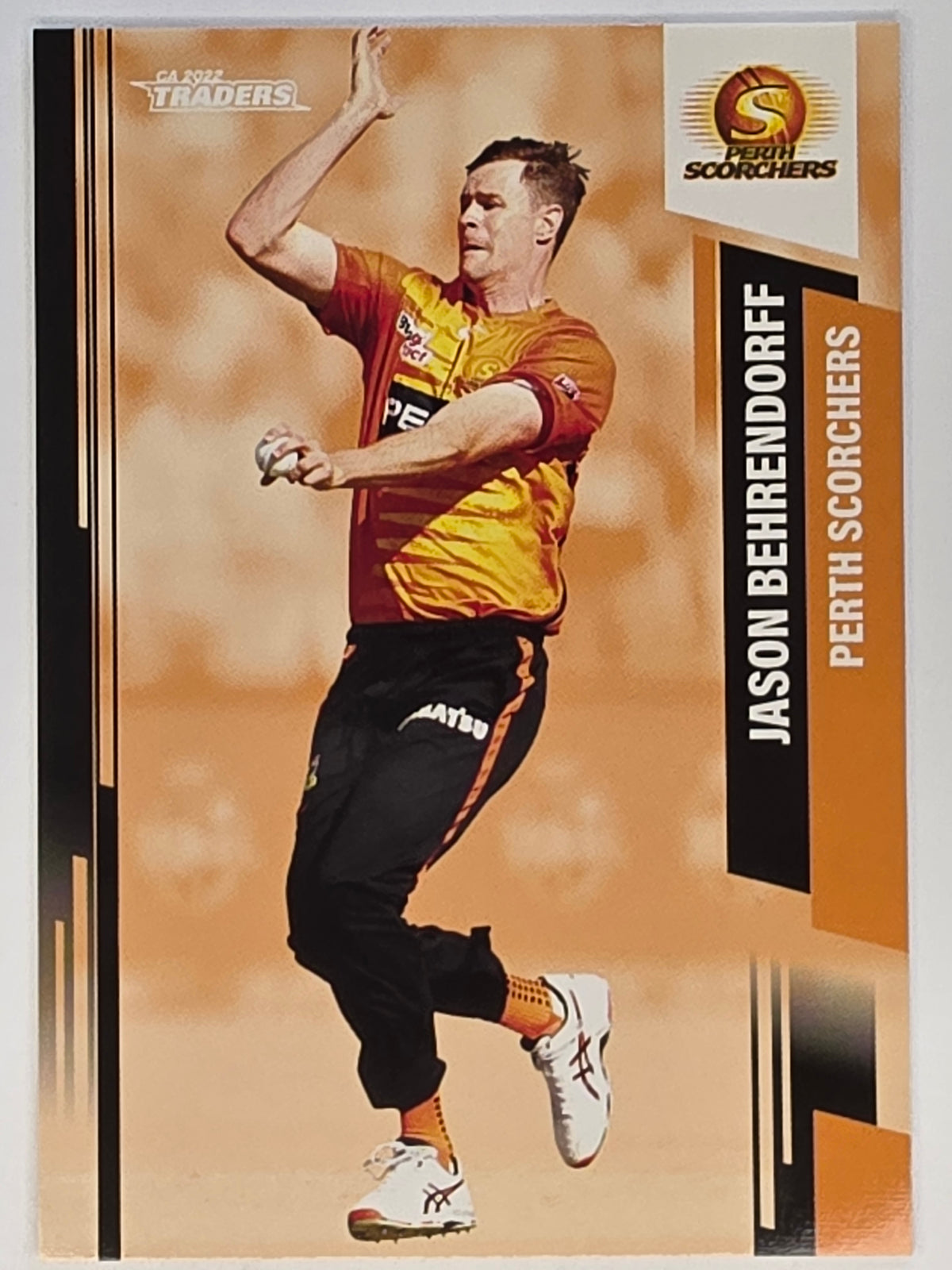 2022-23 Cricket Traders | #120 Jason Behrendorff | Perth Scorchers BBL