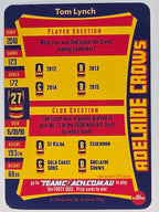 AFL 2019 TeamCoach Silver Parallel #151 Tom Lynch Adelaide Crows