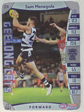 AFL 2019 TeamCoach Silver Parallel #174 Sam Menegola Geelong Cats