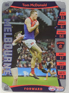 AFL 2019 TeamCoach Silver Parallel #186 Tom McDonald Melbourne Demons