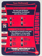 AFL 2019 TeamCoach Silver Parallel #186 Tom McDonald Melbourne Demons
