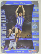 AFL 2019 TeamCoach Silver Parallel #191 Mason Wood North Melbourne Kangaroos
