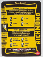AFL 2019 TeamCoach Silver Parallel #199 Tom Lynch Richmond Tigers