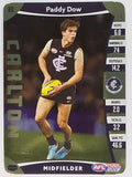 AFL 2019 TeamCoach Gold Parallel #080 Paddy Dow Carlton Blues