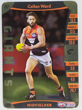 AFL 2019 TeamCoach Gold Parallel #107 Callan Ward Greater Western Sydney Giants