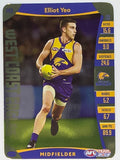 AFL 2019 TeamCoach Gold Parallel #143 Elliot Yeo West Coast Eagles