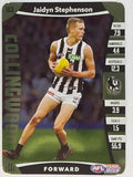 AFL 2019 TeamCoach Gold Parallel #163 Jaidyn Stephenson Collingwood Magpies