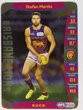 AFL 2019 TeamCoach Gold Parallel #218 Stefan Martin Brisbane Lions