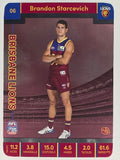 AFL 2023 TeamCoach Silver Parallel #006 Brandon Starcevich Brisbane Lions