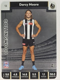 AFL 2023 TeamCoach Silver Parallel #013 Darcy Moore Collingwood Magpies
