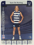 AFL 2023 TeamCoach Silver Parallel #022 Sam De Koning Geelong Cats