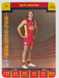 AFL 2023 TeamCoach Silver Parallel #026 Jack Lukosius Gold Coast Suns