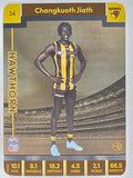 AFL 2023 TeamCoach Silver Parallel #034 Changkuoth Jiath Hawthorn Hawks