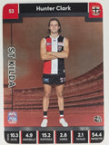 AFL 2023 TeamCoach Silver Parallel #053 Hunter Clark St. Kilda Saints