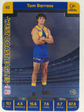 AFL 2023 TeamCoach Silver Parallel #060 Tom Barrass West Coast Eagles