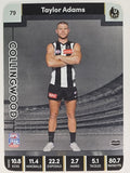 AFL 2023 TeamCoach Silver Parallel #079 Taylor Adams Collingwood Magpies