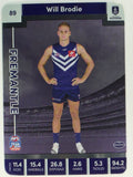AFL 2023 TeamCoach Silver Parallel #089 Will Brodie Fremantle Dockers