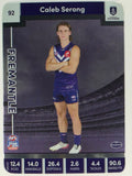 AFL 2023 TeamCoach Silver Parallel #092 Caleb Serong Fremantle Dockers