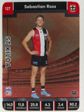 AFL 2023 TeamCoach Silver Parallel #127 Sebastian Ross St. Kilda Saints