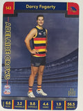 AFL 2023 TeamCoach Silver Parallel #143 Darcy Fogarty Adelaide Crows