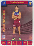AFL 2023 TeamCoach Silver Parallel #148 Charlie Cameron Brisbane Lions