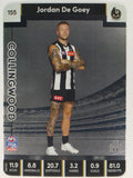 AFL 2023 TeamCoach Silver Parallel #155 Jordan De Goey Collingwood Magpies