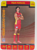 AFL 2023 TeamCoach Silver Parallel #172 Elijah Hollands Gold Coast Suns