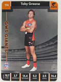 AFL 2023 TeamCoach Silver Parallel #174 Toby Greene Greater Western Sydney Giants
