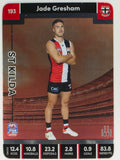 AFL 2023 TeamCoach Silver Parallel #193 Jade Gresham St. Kilda Saints