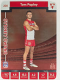 AFL 2023 TeamCoach Silver Parallel #200 Tom Papley Sydney Swans
