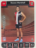 AFL 2023 TeamCoach Silver Parallel #222 Rowan Marshall St. Kilda Saints