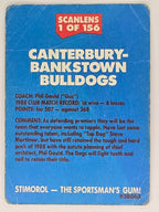 NRL 1989 Scanlens | #1 Canterbury Bulldogs Logo