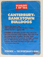 NRL 1989 Scanlens | #1 Canterbury Bulldogs Logo (a)
