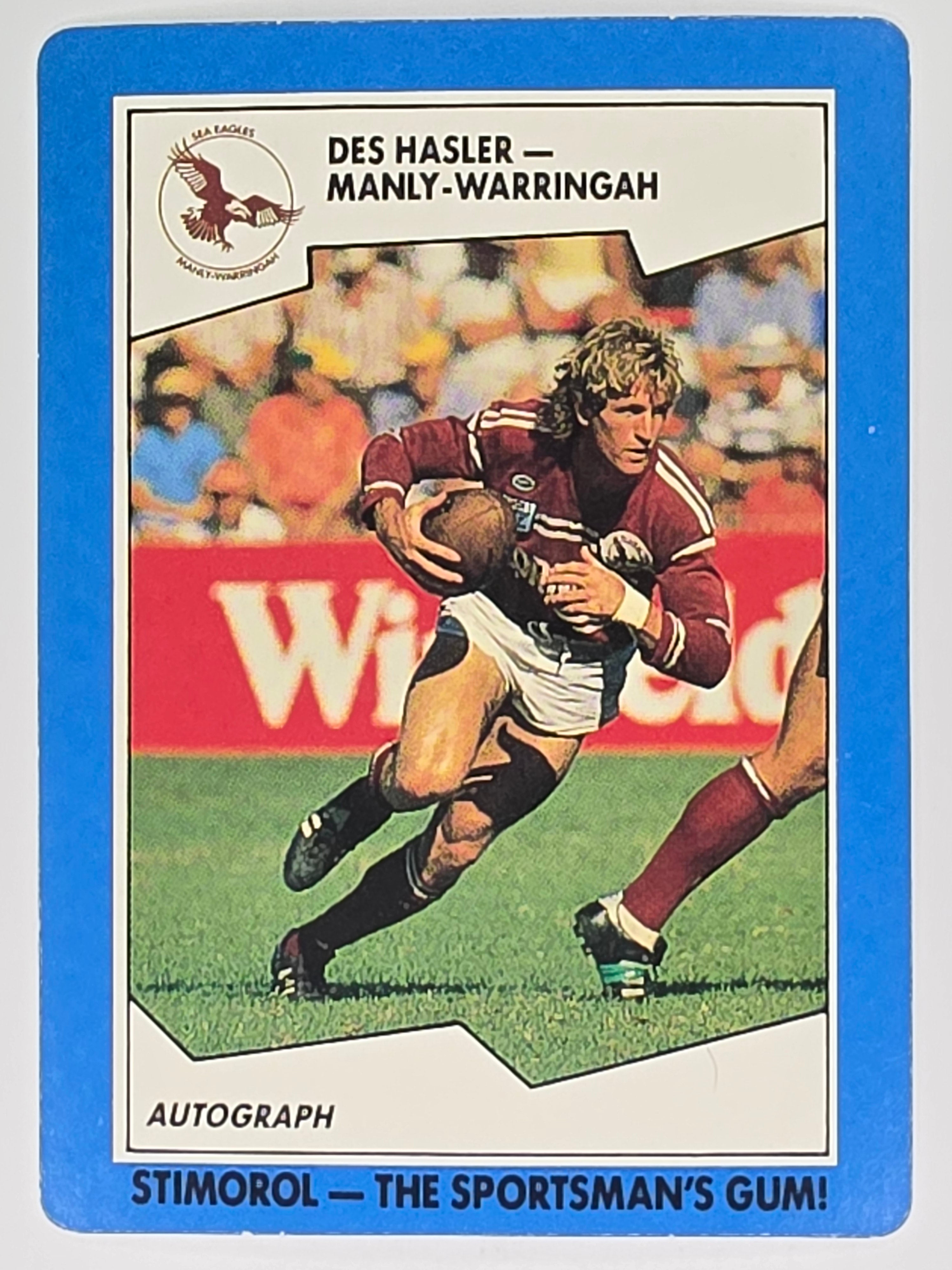 NRL 1989 Scanlens | #47 Des Hasler | Manly Sea Eagles