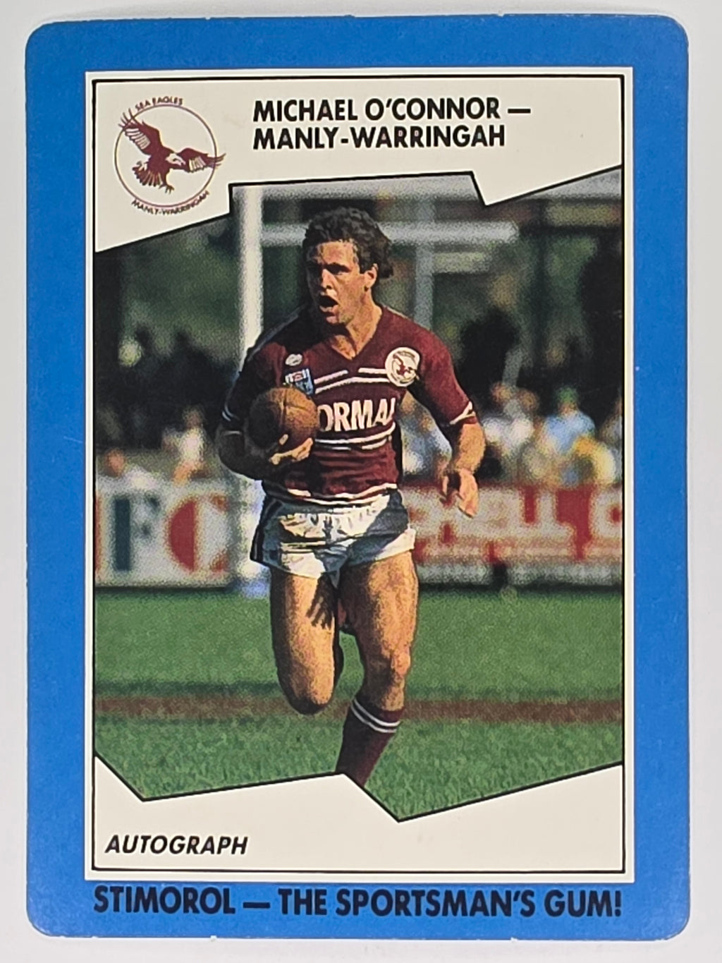 NRL 1989 Scanlens | #49 Michael O'Connor | Manly Sea Eagles