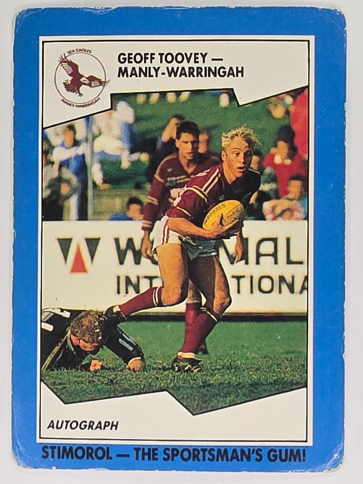 NRL 1989 Scanlens | #50 Geoff Toovey | Manly Sea Eagles