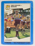 NRL 1989 Scanlens | #65 Greg Dowling | Brisbane Broncos