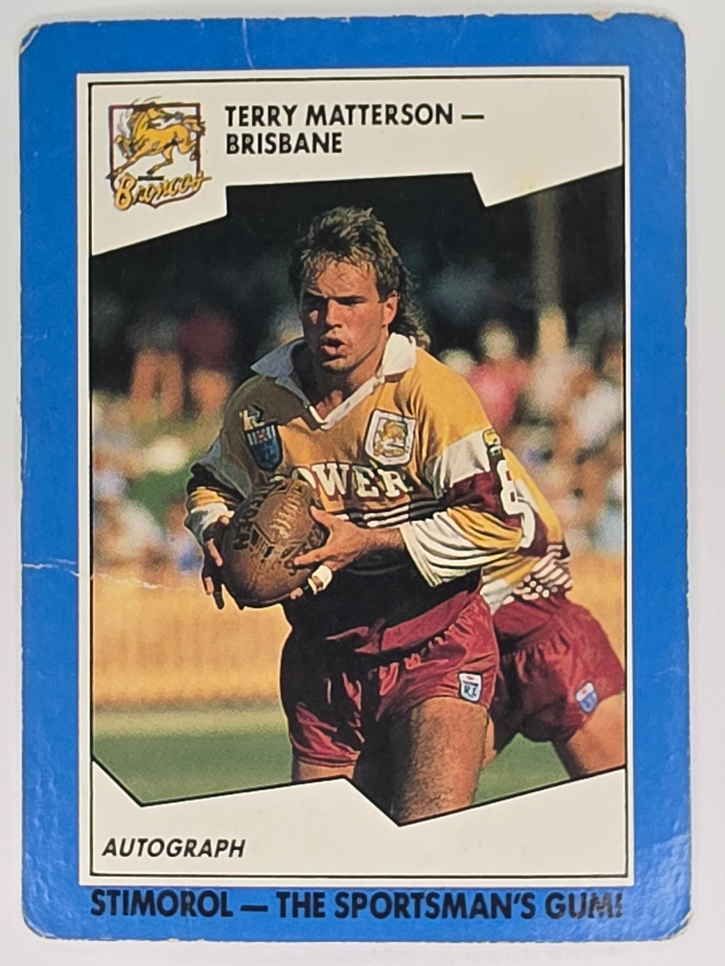 NRL 1989 Scanlens | #69 Terry Matterson | Brisbane Broncos